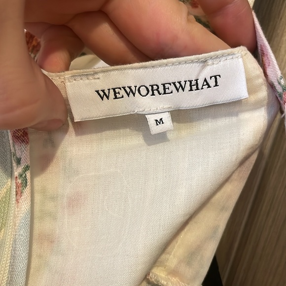 WeWoreWhat linen dress in gorgeous Victorian floral print. Wore once. - Picture 8 of 14